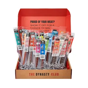 Gift Box: Ultimate Everything Exotic Jerky Pack - 27 Varieties, Farm-Raised, USDA Approved, Perfect for Stocking Stuffers & Daily Protein Fix