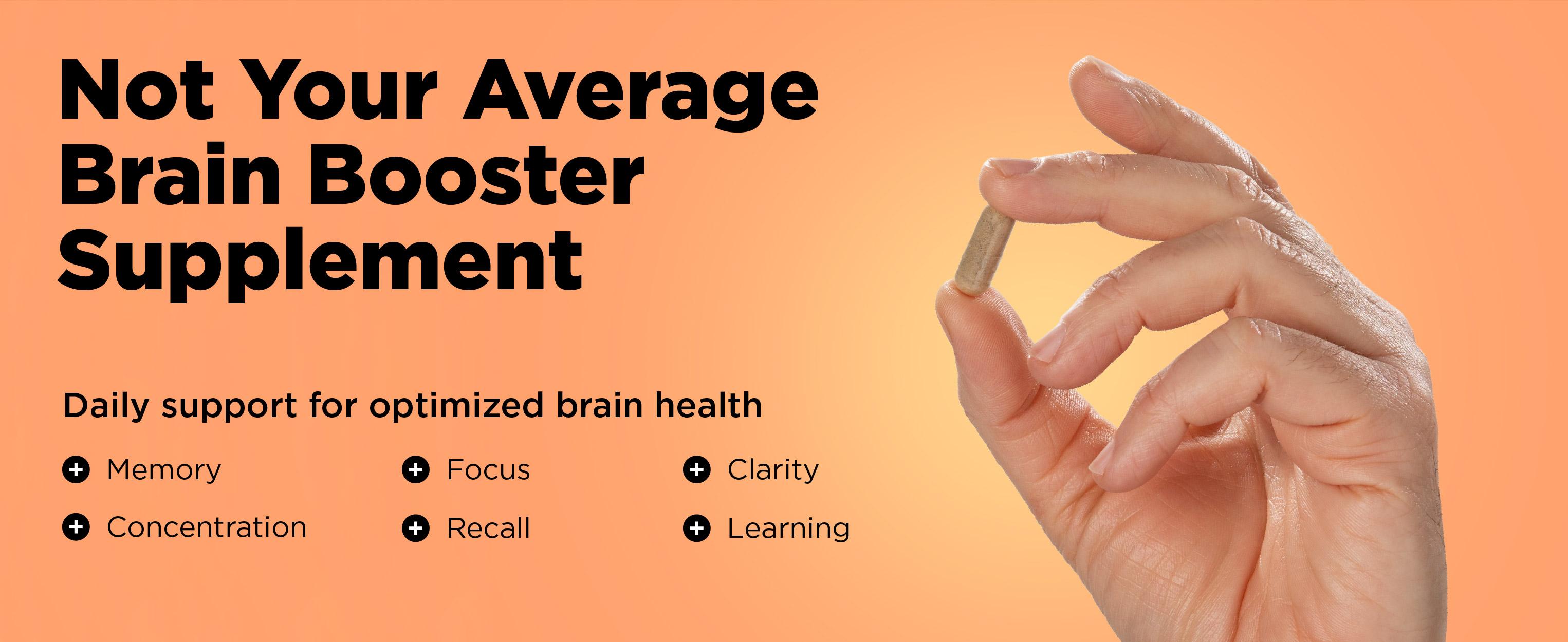 Brain Supplements for Memory & Focus | Nootropic with Bacopa Monnieri, Ginkgo Biloba & Rhodiola | Caffeine-Free Mental Clarity & Cognitive Support | 30 Capsules Brain Supplements for Memory & Focus | Nootropic with Bacopa Monnieri, Ginkgo Biloba & Rhodiola | Caffeine-Free Mental Clarity & Cognitive Support | 30 Capsules