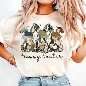 Happy Easter , Egg Hunter Bunny , Boy Bunny With Backwards Cap , Camo Easter Bunny , Kids Easter Doodle, Boy Camo Easter Shirt
