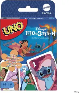 Mattel Games - Uno Disney's Lilo & Stitch  [Collectible Figurine/Statue/Bust] Card Game, Table Top Game