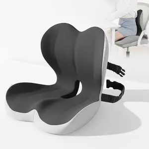 Ergonomic Memory Foam Seat Cushion with Lumbar & Back Support, Relieves Back Pain, Reduces Pressure, Ideal for Office Chairs, Stools, and Car Seats, Perfect Gift for Parents & Friends, The Most Thoughtful Gift