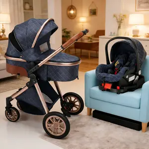 4-in-1 Portable & Foldable  Stroller with Sunshade | High Quality & Lightweight | Ideal   Outdoor Fun, Travel & Shopping | Multifunctional Vintage Straw Design | Perfect Gift  Mother's Day & Valentine's Day car seat Folding Wagon Convertible for baby
