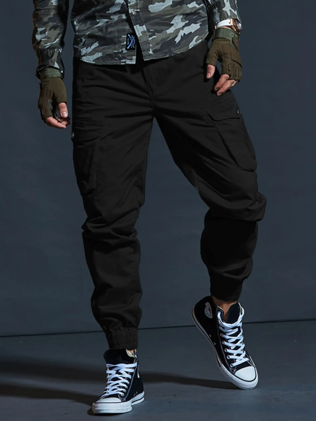 Tactical Cargo Joggers with Multi-Pocket Design - Rugged Style for Outdoor & Urban Adventures