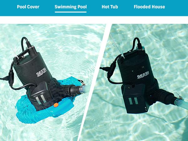 SEESII 1/3HP Pool Cover Pump Automatic On/Off 3035GPH Submersible Water Pump with Filter Net 25ft Cord Check Valve for Swimming Pool Hot Tubs Pond#SummerVibes SEESII 1/3HP Pool Cover Pump Automatic On/Off 3035GPH Submersible Water Pump with Filter Net 25ft Cord Check Valve for Swimming Pool Hot Tubs Pond#SummerVibes