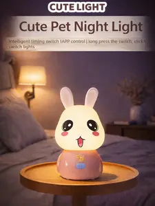 Cute Bluetooth Night Light with App Control - Stepless Dimming, Timer, Colorful Light, Bluetooth Music, Ideal for Sleep & Gift Giving, Perfect for Kids and Bedrooms