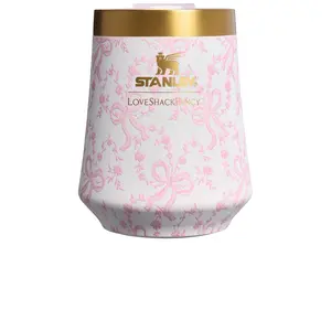 STANLEY x LoveShackFancy The Reserve Wine Tumbler Set Of 2 in Coquette Bow Chantilly