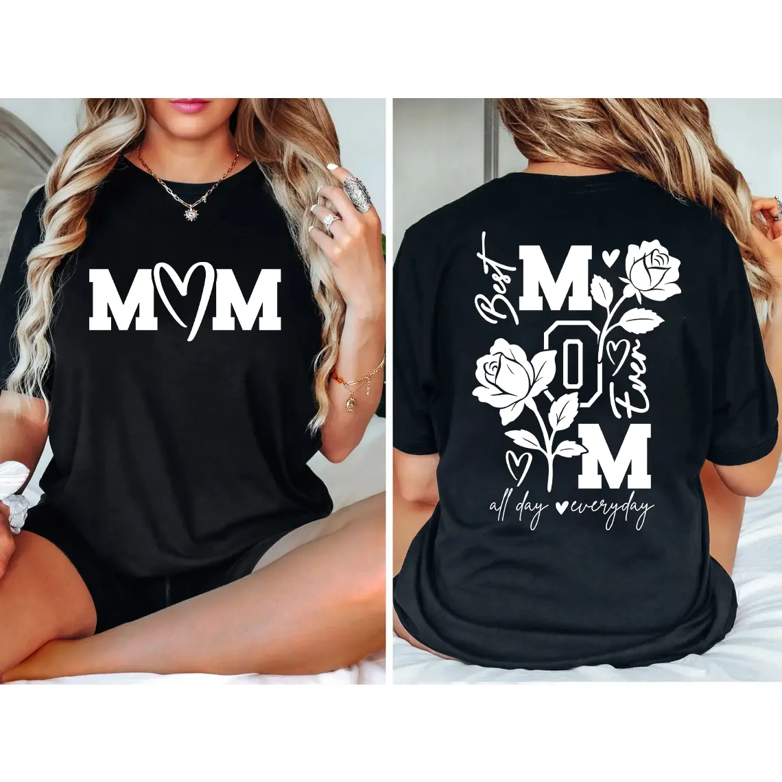Double-Sided Print!Oversized 100% Cotton Mom Tee - Cool Mom Club, Great Mother’s Day Gift, Comfortable for Road Trips# CoolMom# MomGift# TravelTee# TikTokShop# TikTokFinds............