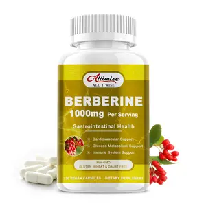ALLIWISE Berberine Supplement 1000mg per Serving - High Absorption Heart Health Support