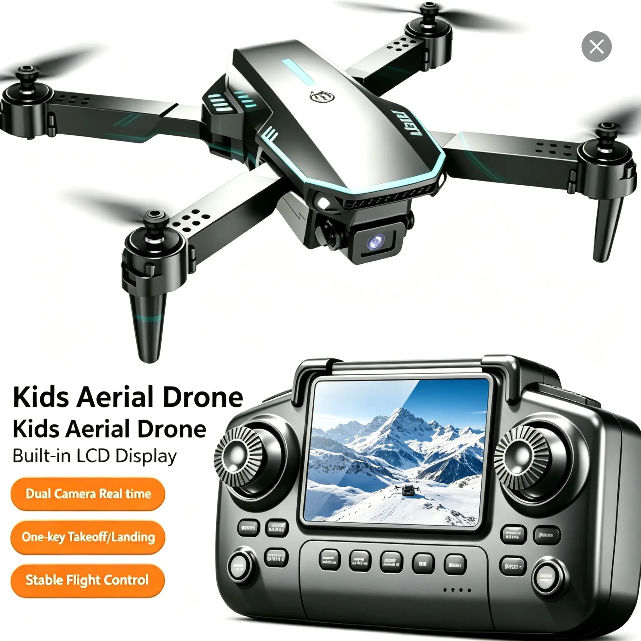 tongli  rc drone for kids quadcopter with camera  HD camera drone long flight time camping modular battery propeller guards home use drone   outdoor adventure drone summer vacation toy