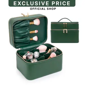 Large Capacity Travel Makeup Bag | Portable Cosmetic Organizer Pouch for Makeup & Skincare