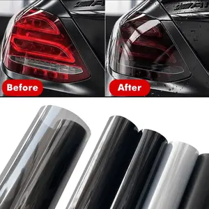 Matte Black Car Light Tint Film, Headlight, Brake, Taillight & Fog Light Tinted Films