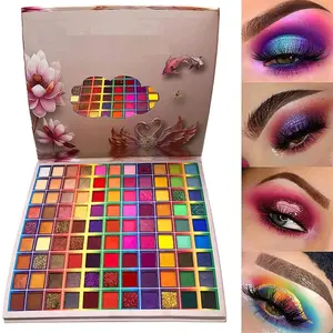 Eyeshadow Palette, Colorful Eyeshadow Palette, Professional Matte Shimmer Glitter Rainbow Makeup Pallet, Colorful Long Lasting Highly Pigmented Eye Shadow Valentine's Day Gifts for Women