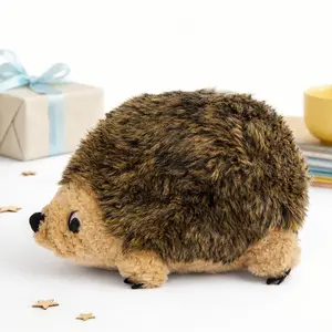 Outward Hound Hedgehogz Stuffed Dog Toy, Soft Plush Hedgehog with Grunt & Squeak Sounds, Medium (9 × 5 × 6.5 in)