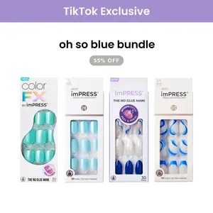 [TikTok Exclusive] imPRESS Press-On Nails Bundle - Oh So Blue