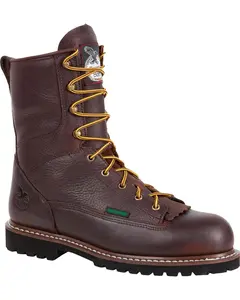 Georgia Boot Men's Low Heel Waterproof Logger Work Steel Toe - G103