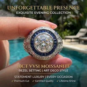 NEW 3 carat Moissanite Ring,  suitable for daily wear, Christmas gift, party, date, anniversary gift, and birthday gift, elegant sparkling jewelry suitable for both men and women