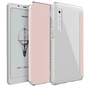 TUDIA SKN Flip V2 Leather Magnetic Cover Clear Back Case deisgned for Boox Palma 2