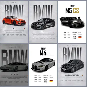 High-definition printed BMW M series canvas poster, modern home decoration, suitable for living room, bedroom, garage wall art, a perfect gift for car enthusiasts