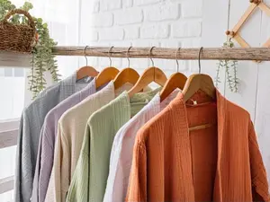 Lightweight Turkish Cotton Robe, Organic Cotton Muslin Robe, Oversized Gauze Kimono Robe, Soft Long Robe, Turkish Bathrobe, Bridal Robe