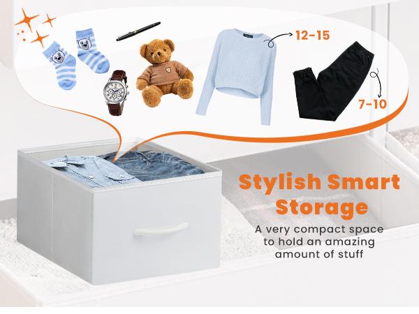 Sweetcrispy 5-Drawer Fabric Storage Tower - Solid, Stable, Multifunctional Cupboard Cabinet Dresser with Fabric Bins, Modern Bedroom Furniture for Small Spaces, Apartment Stuff, Wardrobe Dorm Room Multi-Compartment Solutions