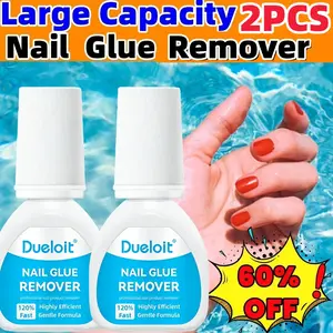2PCS Fast Gel Nail Polish Remover:  3-5 MinRemoval - No Soaking/Foil Needed | Professional-GradeNail Care Remover for Quick, Clean Manicure Removal