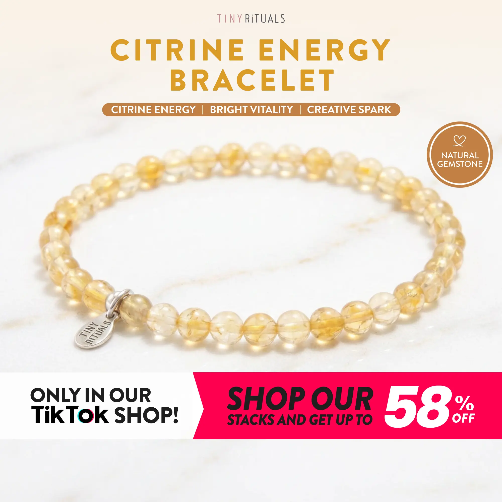 TINY RiTUALS Citrine Energy Bracelet