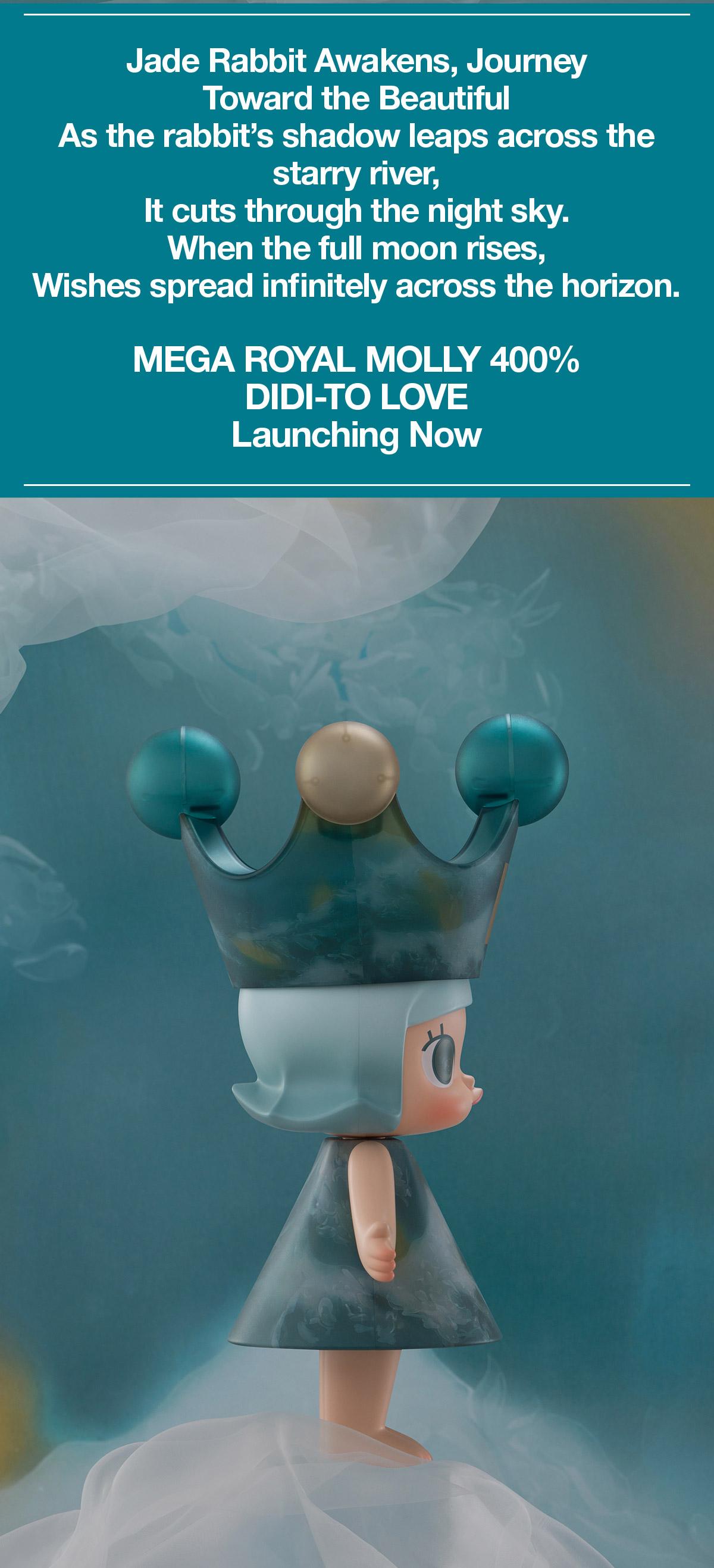 POP MART MEGA ROYAL MOLLY 400% DIDI-TO LOVE