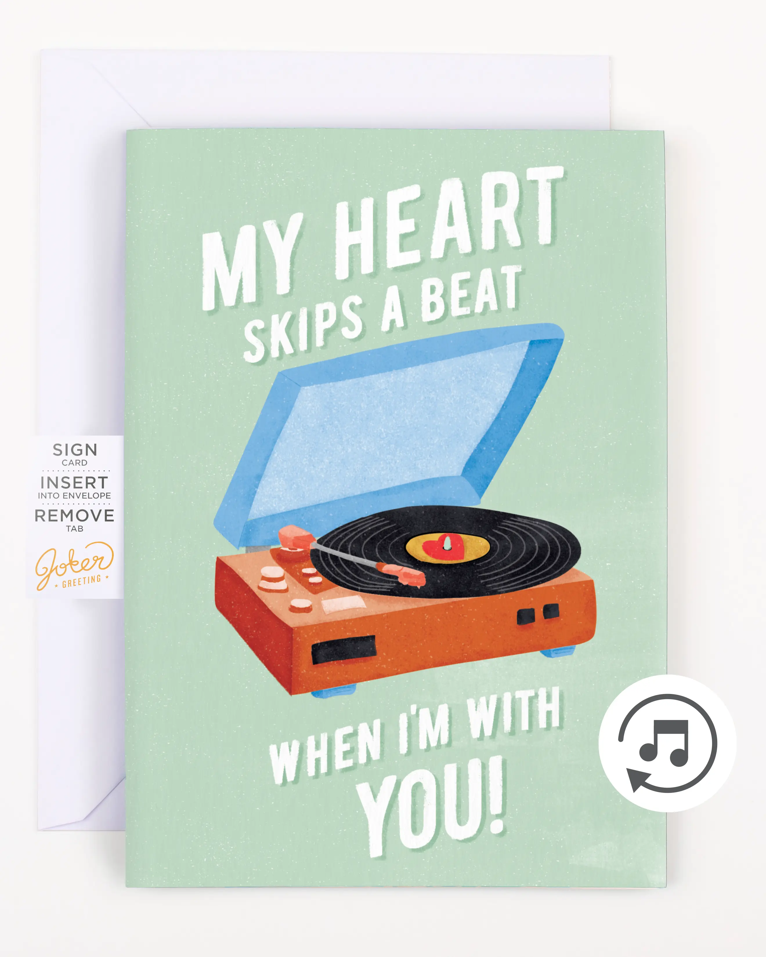 Endless Never Gonna Give you Up Valentines Greeting Card with Glitter