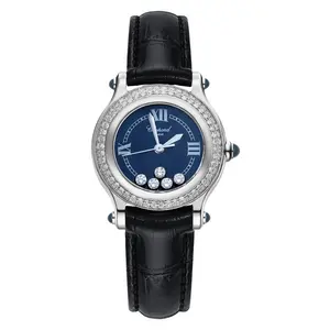 Chopard Happy Sport Round 26mm Stainless Steel - Black Dial & Custom Diamond Bezel WHT025269