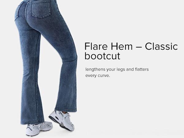 BRXL 【Discount for live】Women's High-Waisted Crossover Jeggings Stretchy Denim Leggings with Back Pockets V Cross Waist Design for Tummy Control and Flawless Fit  #Summervibes #beachoutfit #summer outfits #4th of july outfits -BRXL-1