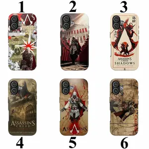 6 Styles Assassin’s Creed Shadows Phone Case For IPhone 11 12 13 14 15 16 Pro Max Plus X SE, Samsung S21 S22 S23 S24 S25