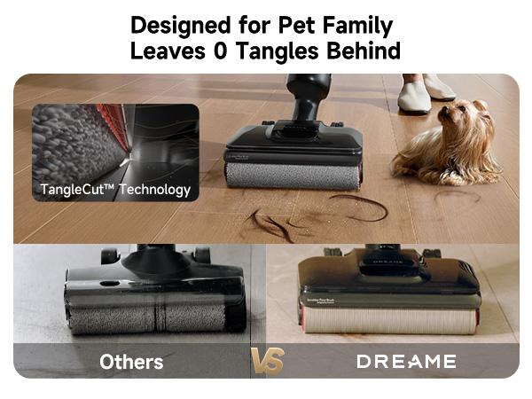 DREAME H14 Series I / H12 Pro FlexReach Vacuum Mop, Wet and Dry Vacuum, 180° Lie-Flat Cordless Vacuum Mop Combo, 140°F Brush Washing, Fast Hot Air Drying in 5 Mins, Great for Sticky Steam Messes Cleaner Self Cleaning System Deep Cleaning Machine