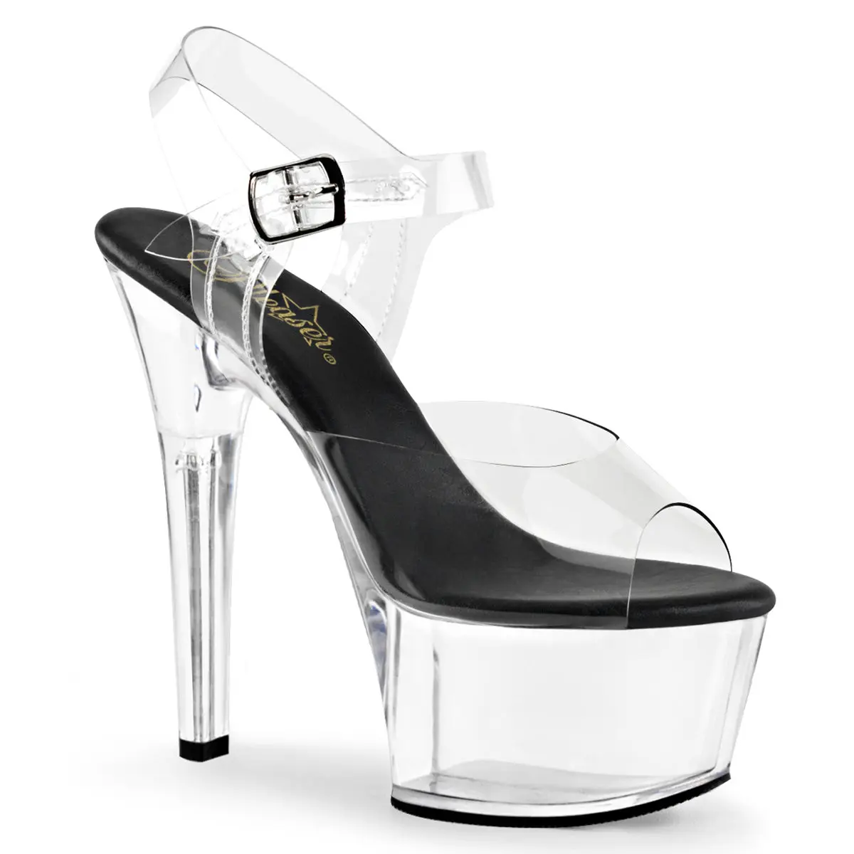Pleaser Aspire-608 Women's Elegant Platform Sole Sandals - Fashion High Heels Footwear, Stylish Heels Shoes for Women