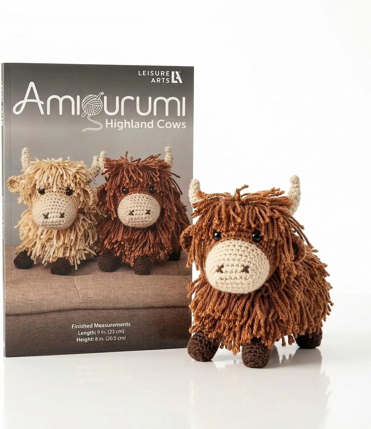 LEISURE ARTS Highland Cows Amigurumi Pattern – Crochet Amigurumi Pattern Books for Beginners & Experts Featuring Cute Highland Cows, A Must-Have Crochet Animals Book Gift