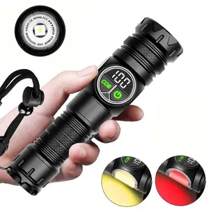 The 2026 Ultra Bright Tactical LED Rechargeable Flashlight, With 5+4 COB Lighting Modes Zoomable Long-lasting Durability Multifunctional Flashlight, Magnetic Repair Light Waterproof Flashlight,  for Outdoor fishing Hunting Camping Outdoor Accessories ﻿ su