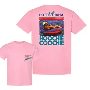 Hotter Than a Hoochie Coochie Graphic T Shirt Unisex Country Concert Tee Vintage Western Summer Shirt Nashville Music Festival Outfit Soft Breathable Cotton Lake Party Streetwear Trendy Cowboy Vibe Gift Fast 24H Shipping Casual Oversized Top