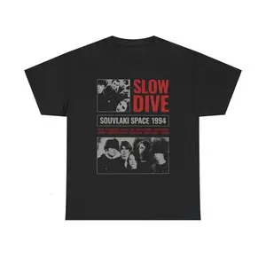 Slowdive T-Shirt - Rock Music Shirt - Souvlaki Album Shirt - When the Sun Hits - Just For A Day - Slowdive Merch - Unisex Heavy Cotton Tee