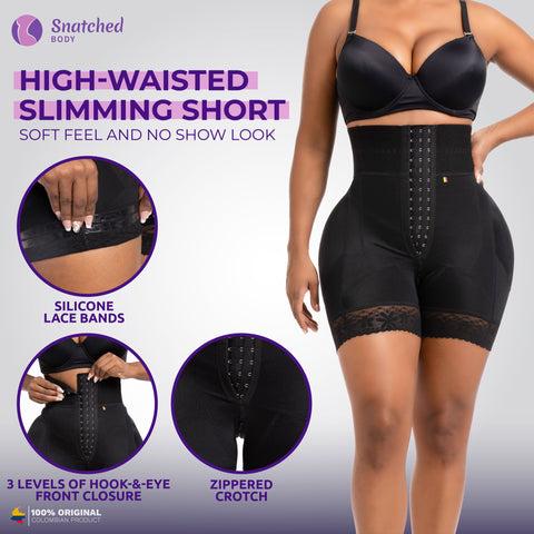 BBL Short | Stage 3 Post-Op Tummy Control High Waisted Compression Shapewear for Women's Minimalist Basic Spaghetti Strap Design