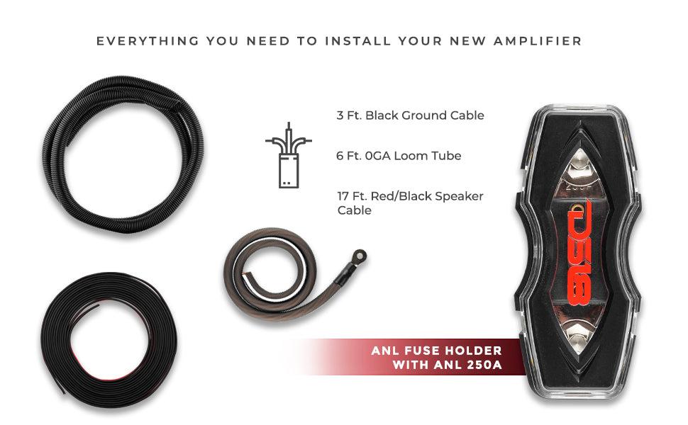 0-GA CCA Amplifier Installation Kit - RED