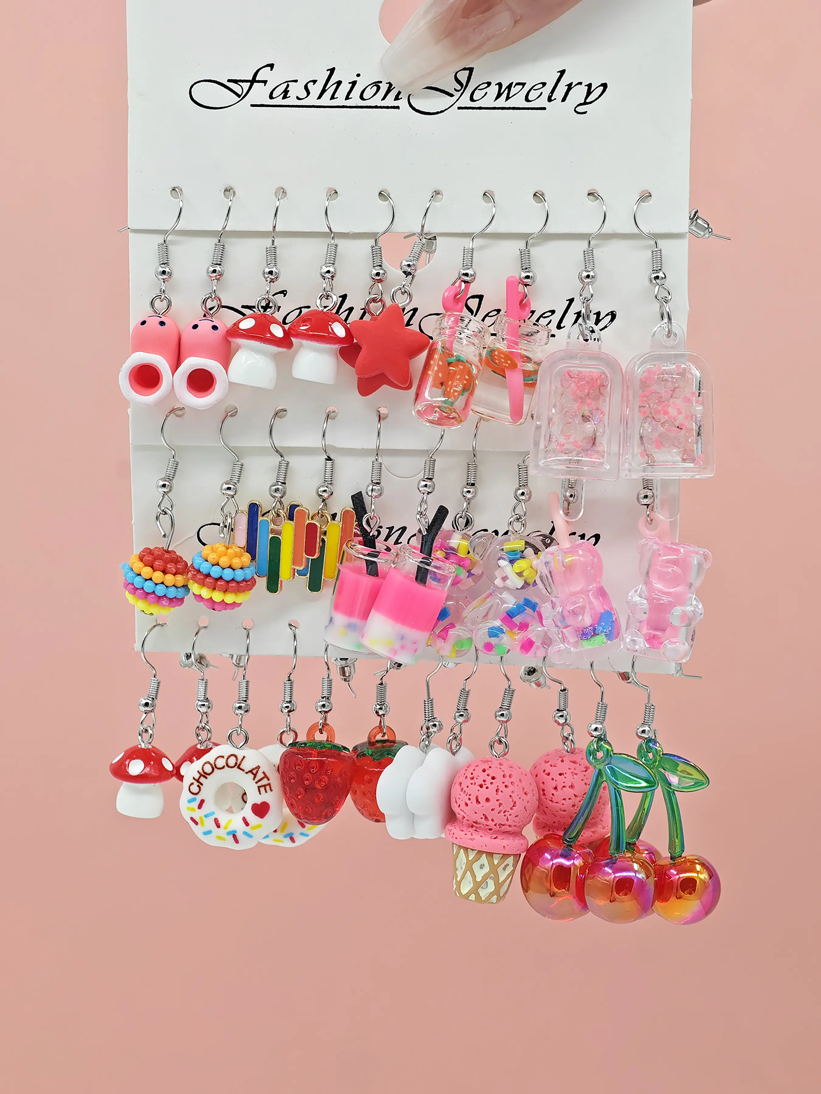32pcs Fun Series Dangling Earring Stacks Set Birthday Gift Holiday Present, Stylish Jewelry Collection, Perfect for Special Occasions & Daily Wear