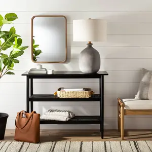 Resin Table Lamp Gray (Includes LED Light Bulb) - Hearth & Hand with Magnolia
