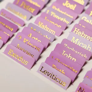 Bible Tabs 75 Chapters Labels for Easy Navigation