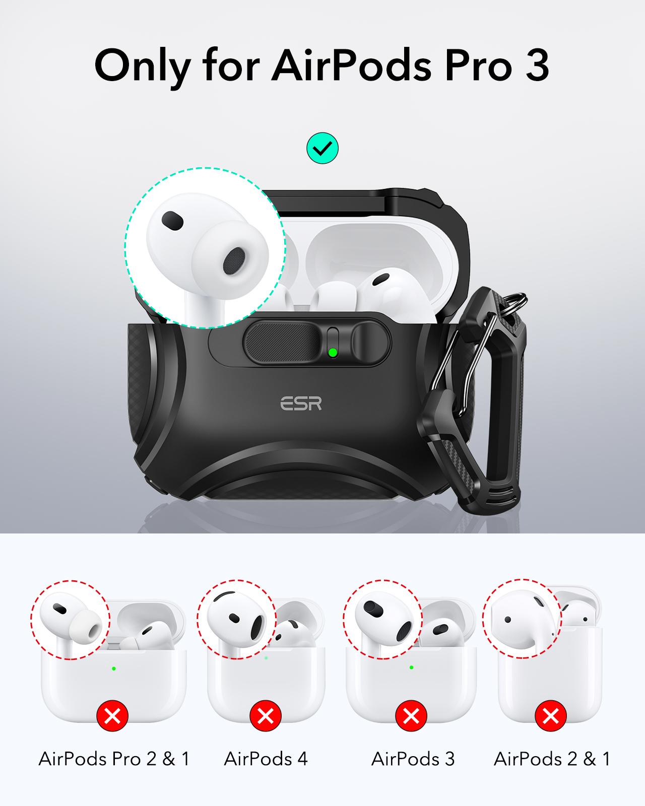 ESR FlickLock Magnetic Case for AirPods 4 & AirPods Pro (1st/2nd/3rd Gen), MagSafe Protective Case, Drop-Proof Lock, Easy-Open Design, Cyber Series ESR FlickLock Magnetic Case for AirPods 4 & AirPods Pro (1st/2nd/3rd Gen), MagSafe Protective Case, Drop-Proof Lock, Easy-Open Design, Cyber Series