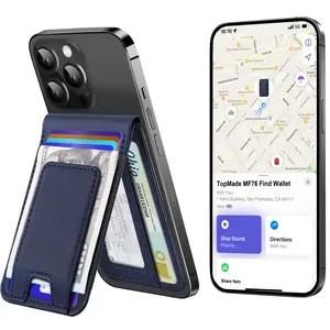 MagSafe Wallet with Money Clip, Works with Apple Find My(IOS Only), Strongest Magnetic Wallet for iPhone 17/16/15/14/13/12 Series, for iPhone Wallet Stand with Finder Tracker, 8 Cards Holder