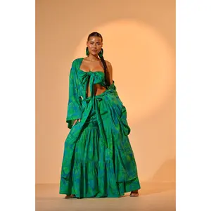 INTO THE GARDEN DUSTER IN GREEN