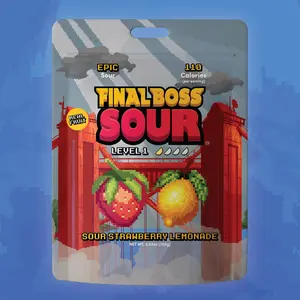 Final Boss Sour - Level 1 Strawberry Lemonade (1 or 4 Pack)
