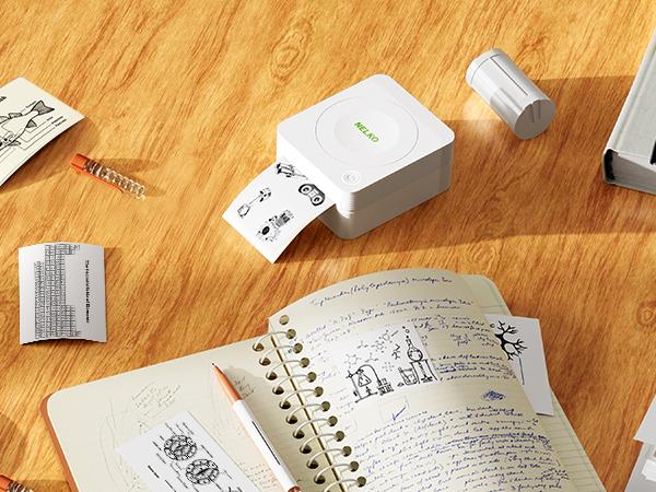 Genuine Thermal Printer Stickers for PM230 Photo Printer, 54mmx3.5m Mini Printer Paper for Photos, Note, 3 Rolls(No Printer)