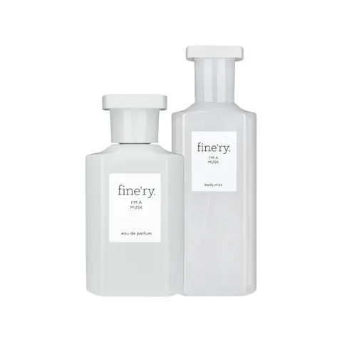fine'ry I'm a Musk Women's Fragrance Set - 2-Piece Bottle Set with 60ml EDP & 150ml Body Mist, Featuring Soft Musk, Creamy Sandalwood, Cotton Blossom, Dreamy Calm Scent, Spray on Skin for Women (Beauty & Personal Care)