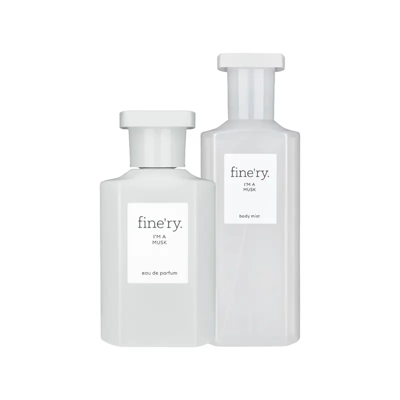 fine'ry I'm a Musk Women's Fragrance Set - 2-Piece Bottle Set with 60ml EDP & 150ml Body Mist, Featuring Soft Musk, Creamy Sandalwood, Cotton Blossom, Dreamy Calm Scent, Spray on Skin for Women (Beauty & Personal Care)
