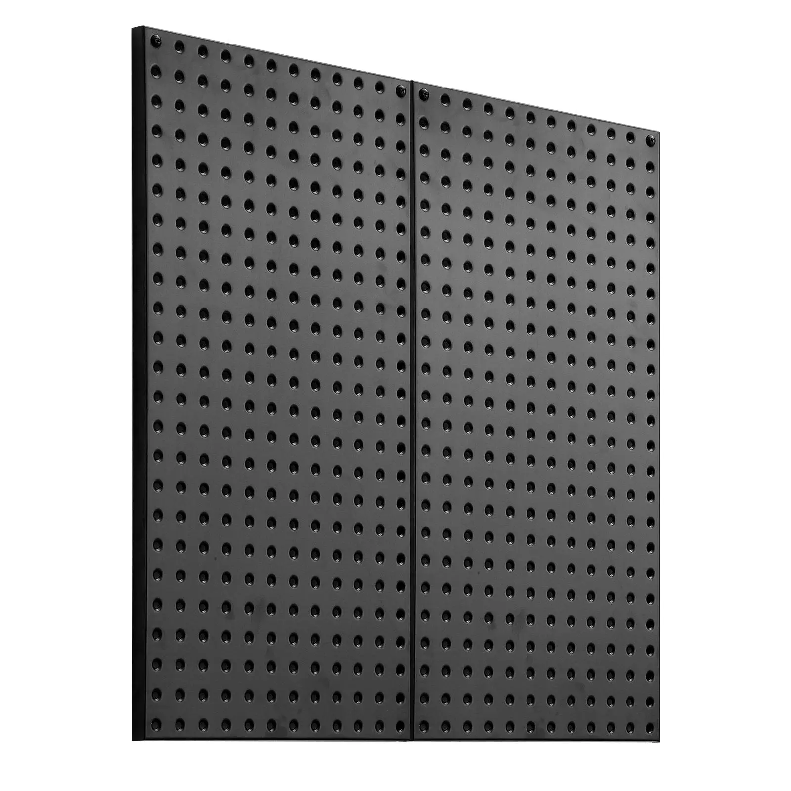 【Summerfinds】VEVOR Heavy Duty Steel Pegboard Panels Set, 2-Pack 32"x16" Hanging Mountable Tool Racks with Installation Kit, Wall Organizer for Garage & Workshop, Garden Tool Organizer, Black Metal, Construction Tool Organizer, Yard Tool Rack